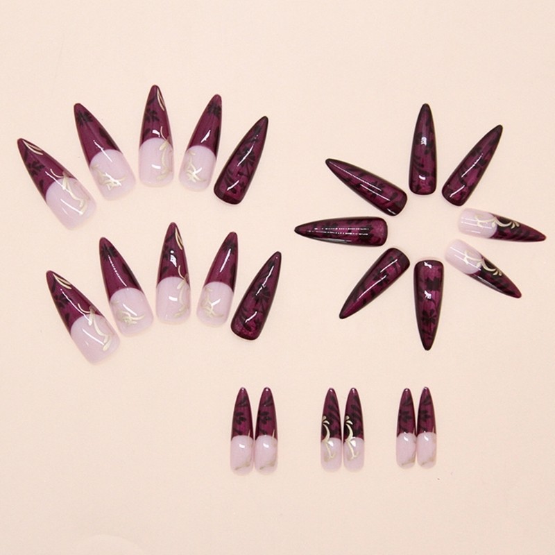 Instagram Inspired Artifical Nail 3D Cats Eye Night Vine Glowing Press Nail