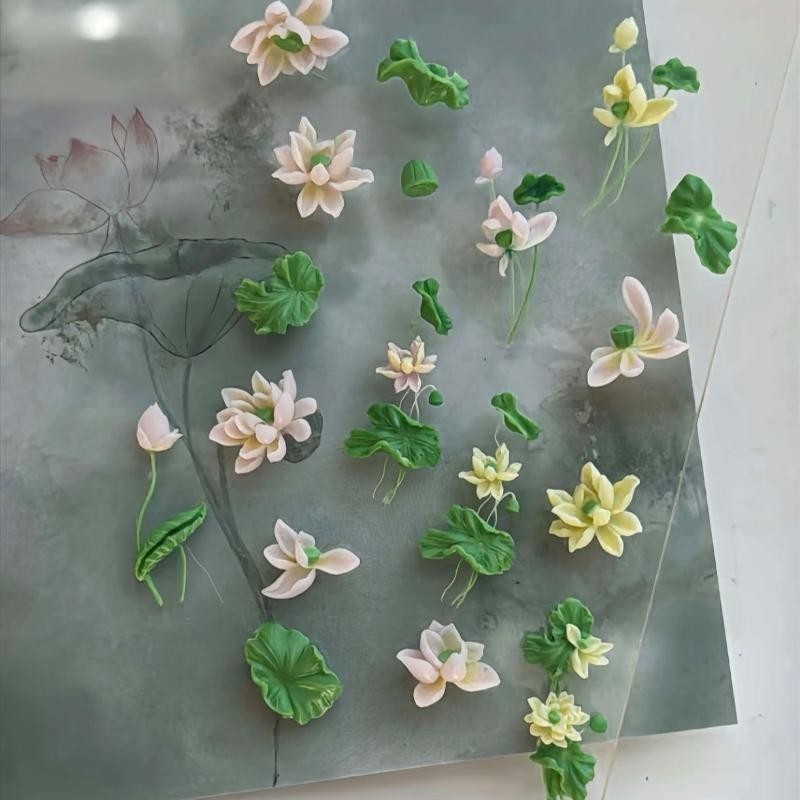 1Pcs Lotus Flower 3D Silicone Mold Lily Of The Valley Nail Art Decoration Nail