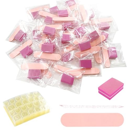 4-Piece Nail Kit – Nail Files 240 Grit, Nail Buffer Block 100/180 Grit, Crystal