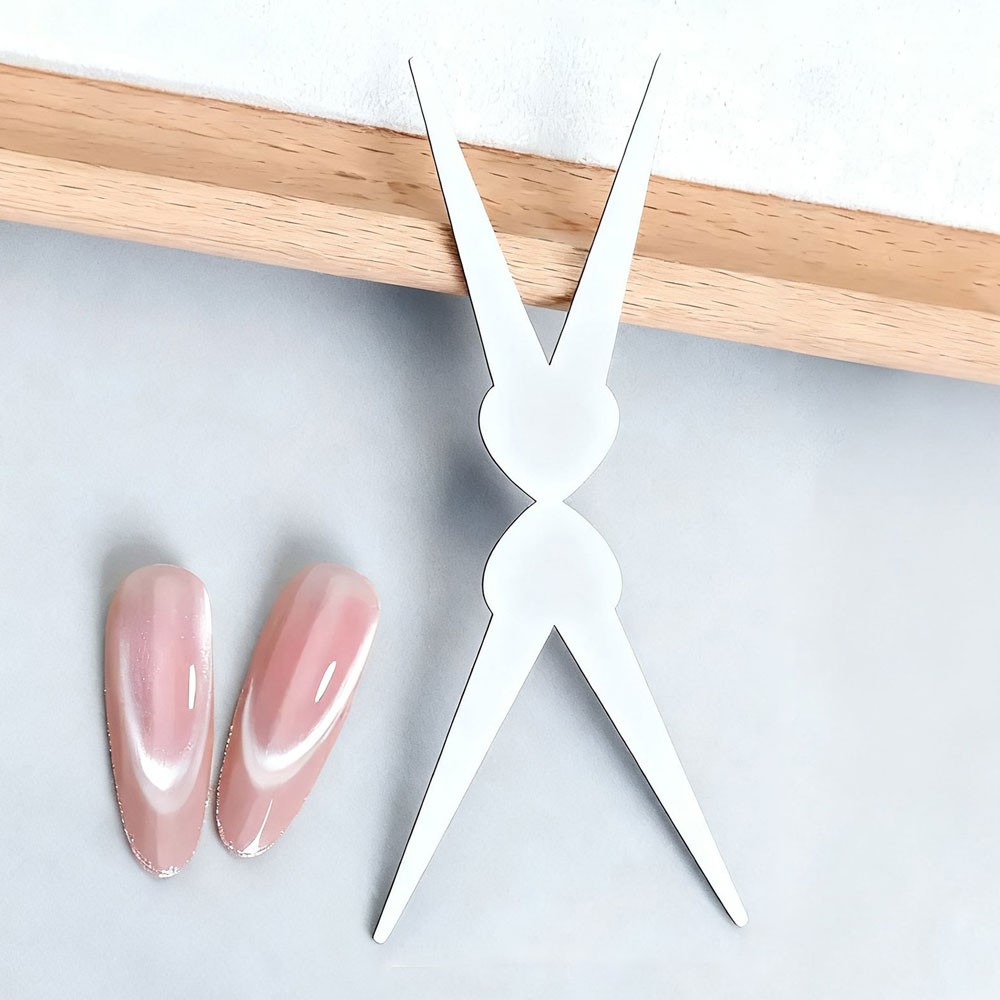 New French Cat Eye Nail Magnet Double-head Big Y-shaped Auxiliary Tool JQ