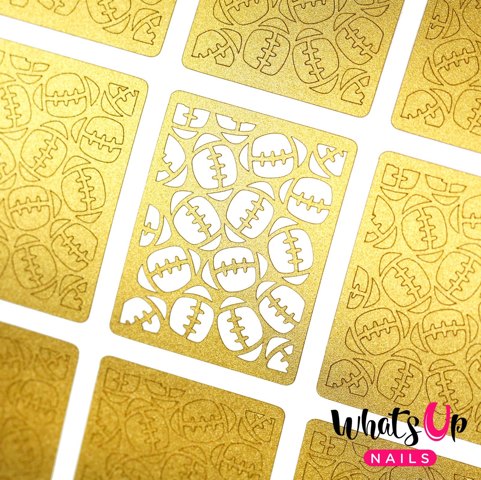 American Football Stencils for Nails, Nail Stickers, Nail Art, Nail Vinyls