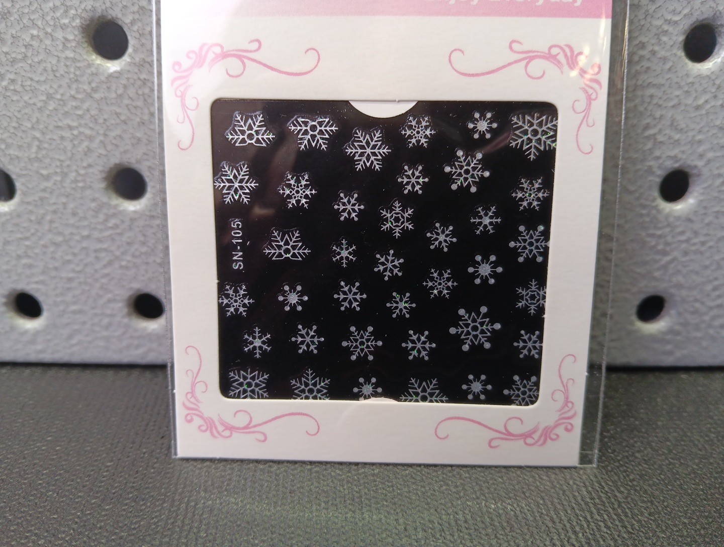 Snowflake Nail Stickers, Christmas 3D Self-Adhesive Nail Art Decals Snow (bn)