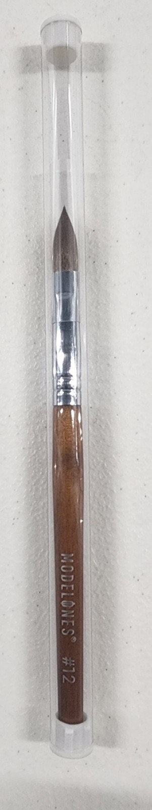 Modelones Kolinsky Acrylic Nail Brush Pure Kolinsky Acrylic Red Wood Handle#12