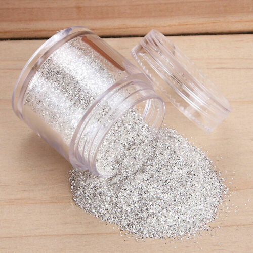 4 Boxes/Set Nail Art Sequin Glitter Sheets Tips Silver Powder Dust Nail Decor