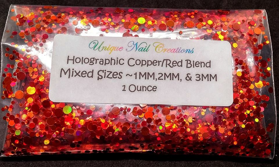Bulk 1 OZ Holographic~DOT Shape Glitter~Multi-Sizes~U CHOOSE Color~ USA
