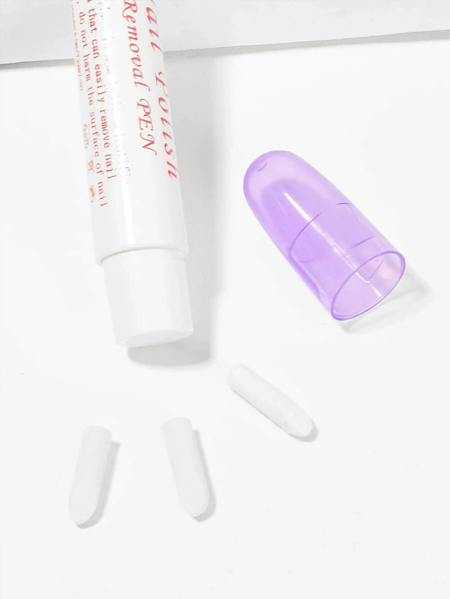 1 Pc of Nail Polish Remover Corrector Pen Art Varnish Correction + 3 Tips FREE