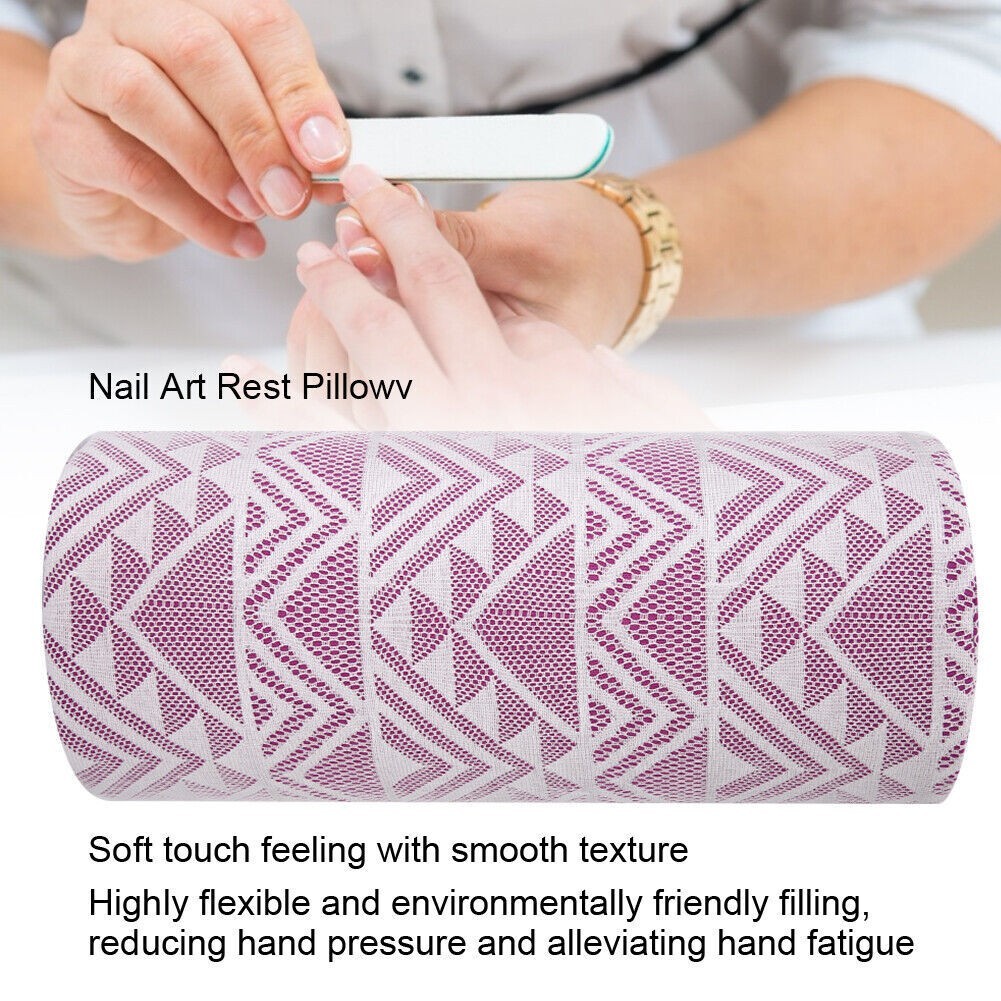 3 Colors Nail Art Pillow Cushion Soft Semicircle Manicure Hand Arm Rest Holder