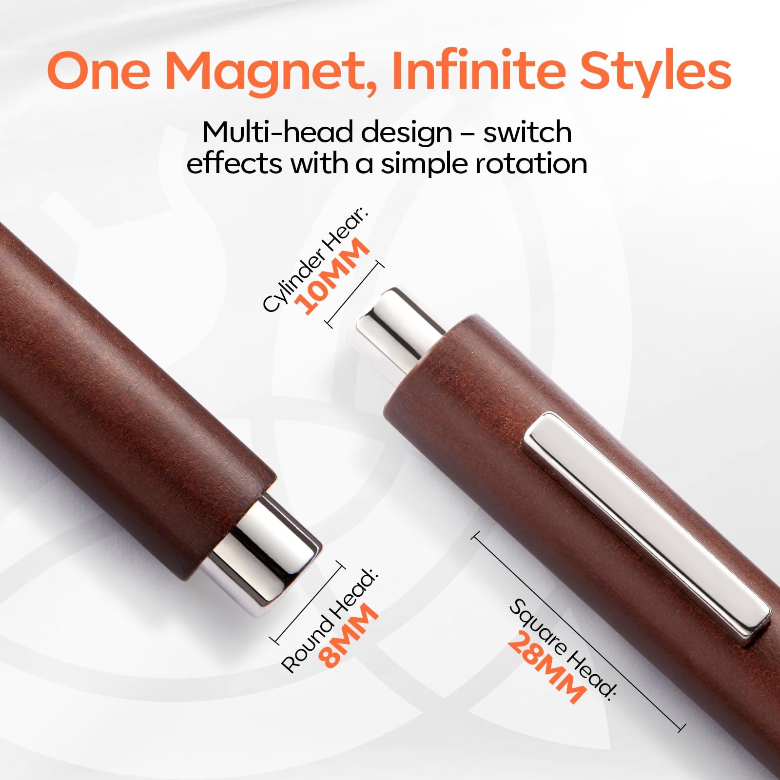 Cat Eye Magnet 3-in-1 Dual-head Magnet Pen Heart Lightning Nail Stuff