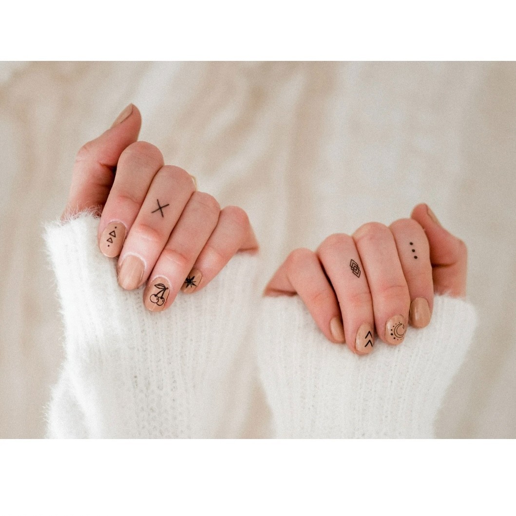 Inked2 Temporary Tattoos Nail Art For Skin And Nails, 100+ Designs
