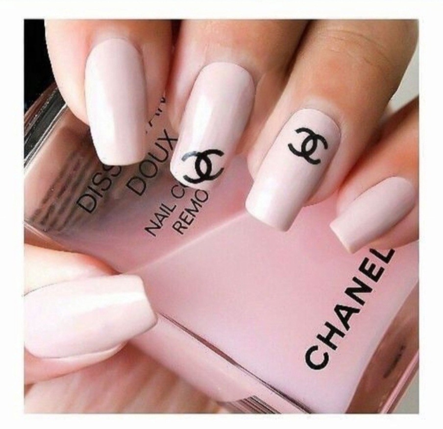 NWT NAIL ART DESIGN SELF-SEAL STICKERS SOLID BLACK N°41!
