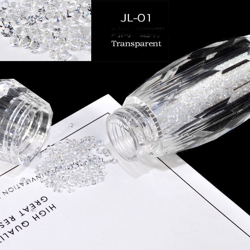 Mini Caviar Beads Crystal Tiny Rhinestones Micro Bead 3D Glitter Nail Art Decor
