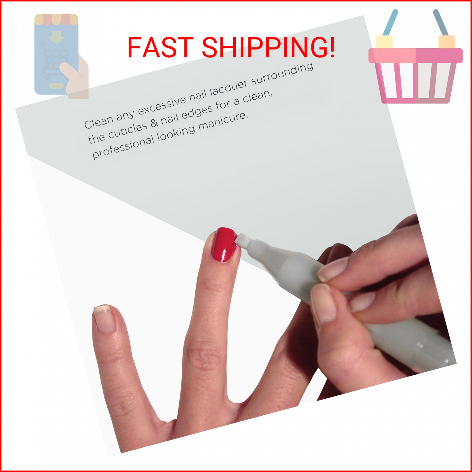 OPI Correct Clean Up | Refillable Nail Polish Remover Corrector Pen | Gentle & N