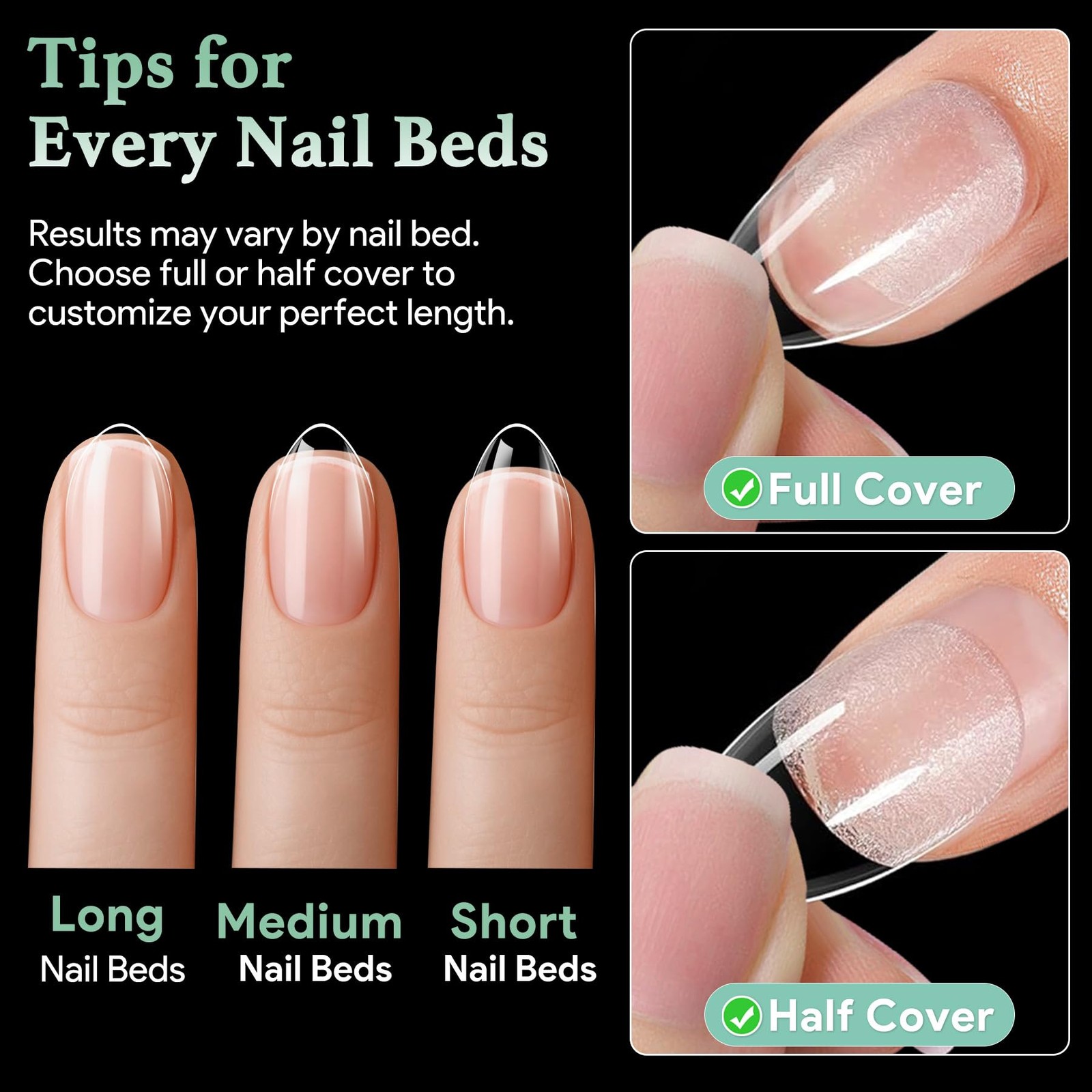 Extra Short Almond Nail Tips – 216pcs Soft Gel Full Cover Fake Nails, 70-Grit…