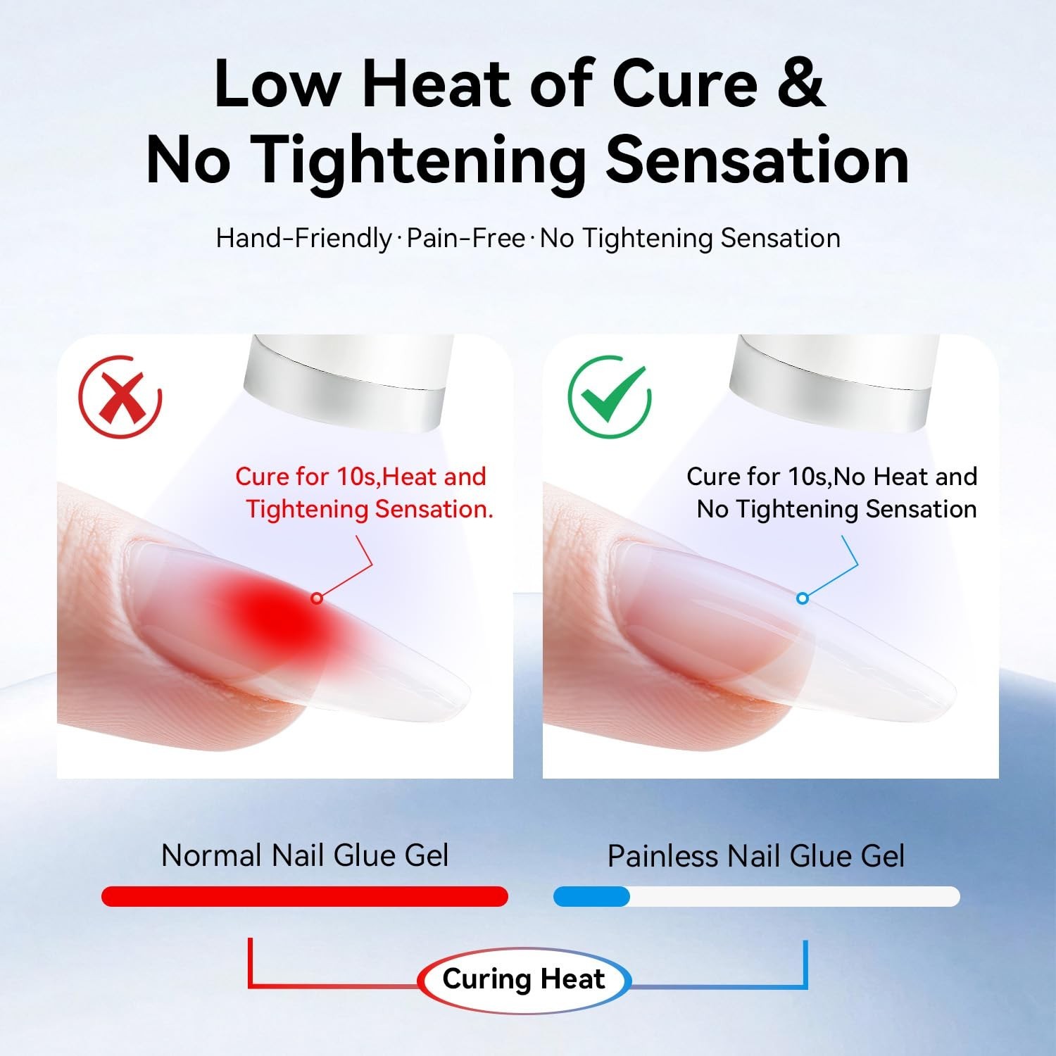 15ml Nail Glue Gel 4 in 1 for Nail Tips Long Lasting Extension Glue for Clear Na