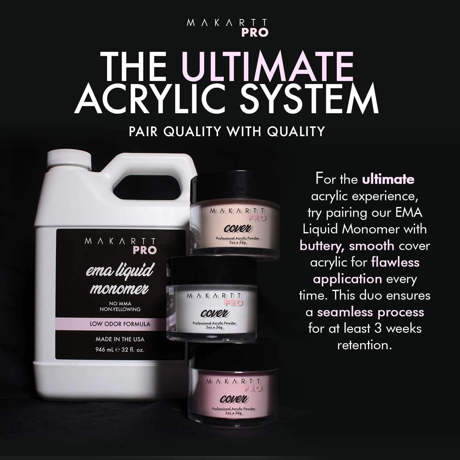 Professional-Grade Non-Yellowing Acrylic Monomer – 8 Fl Oz for Beginners