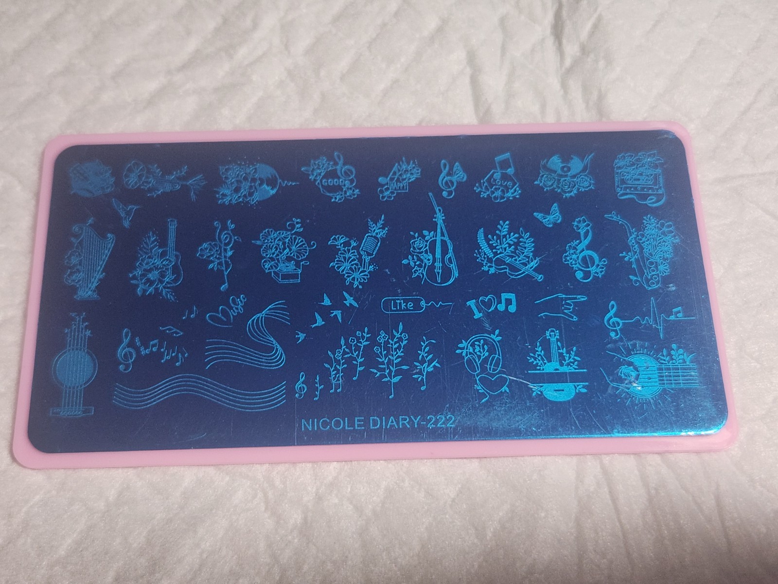 Nicole Diary Nail Stamping Plate – 222 – new