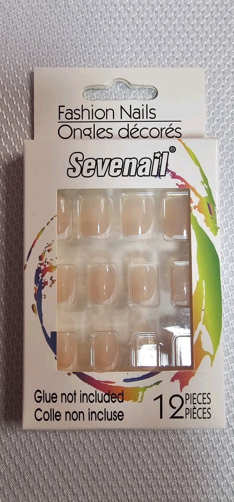 SEVENAIL • Fashion Glue-on Press-on Square Fake Nails • 12pc/pk • NEW • NIB 💅