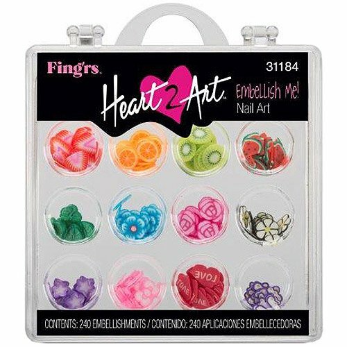 Fing’rs Heart 2 Art Finger Nail Art Embellishments Kit #31184 Embellish Me!