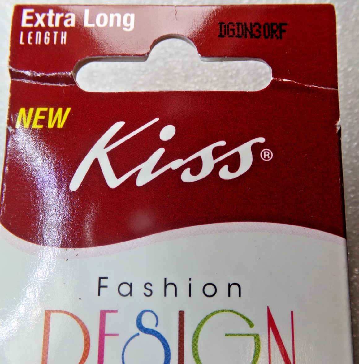 KISS NAILS GLUE ON Shiny Peachy Pink, Extra LONG LENGTH, COFFIN SCULPTED SHAPE