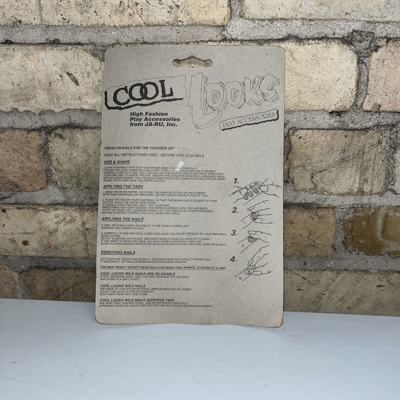 Vtg Ja-Ru Cool Looks WILD NAILS Set Kid’s Play Accessories 1994 NIP/NOS* VHTF