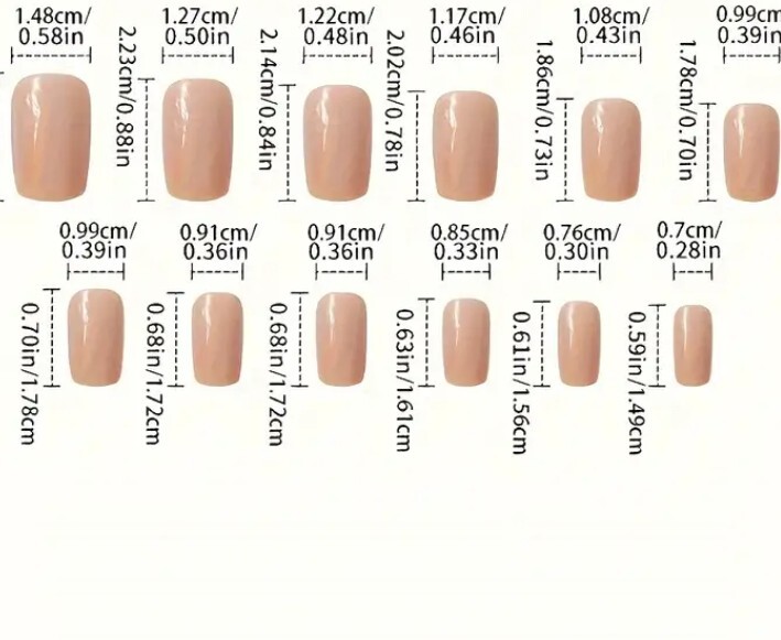 Acrylic Press On Fake Nails Long Square. Santa Snowman Reindeer Gloss 24 Pieces