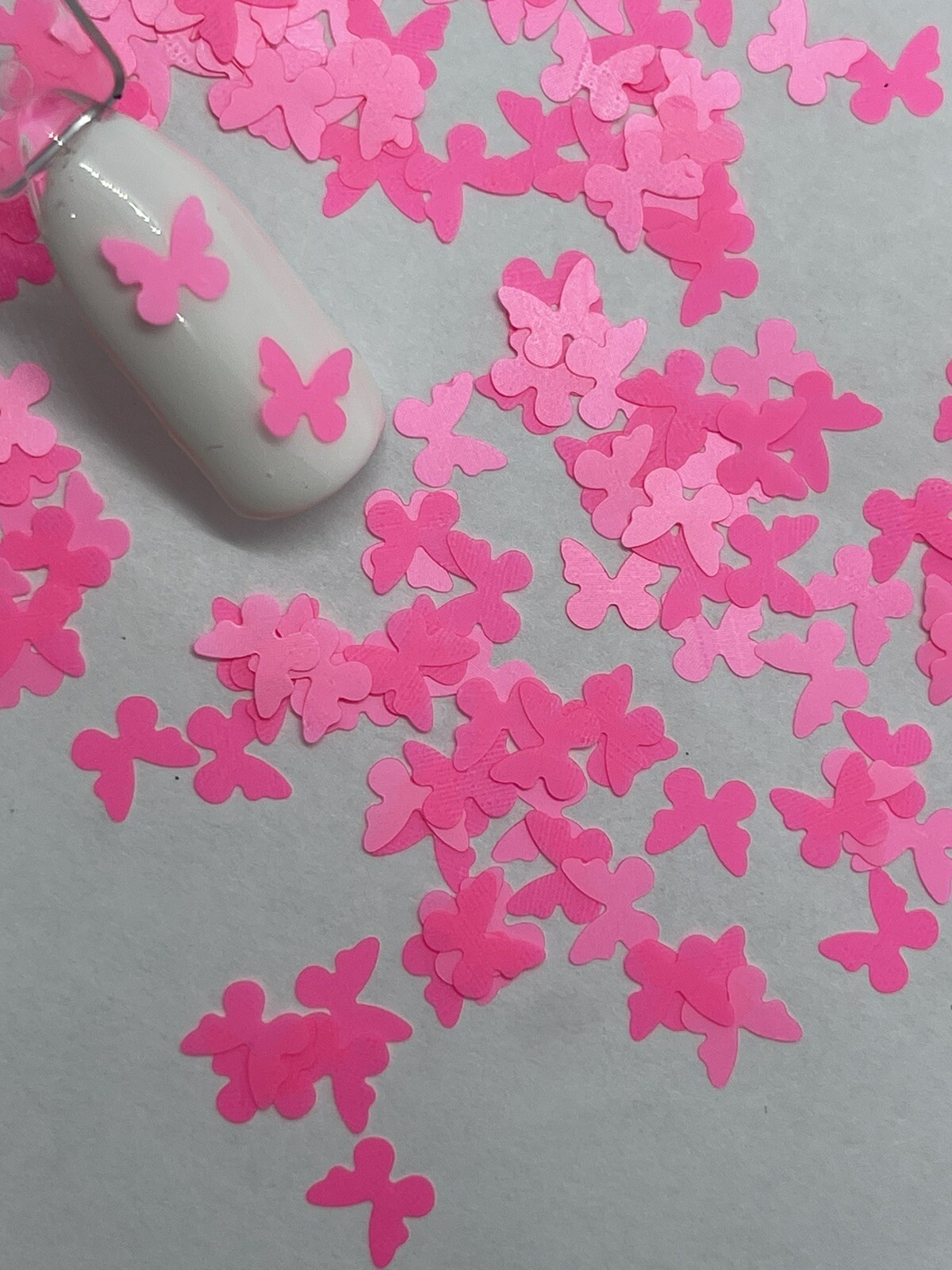 Butterfly 1 Neon Hot Pink Nail Glitter | 1 TSP | Gel Nail Art & Acrylic