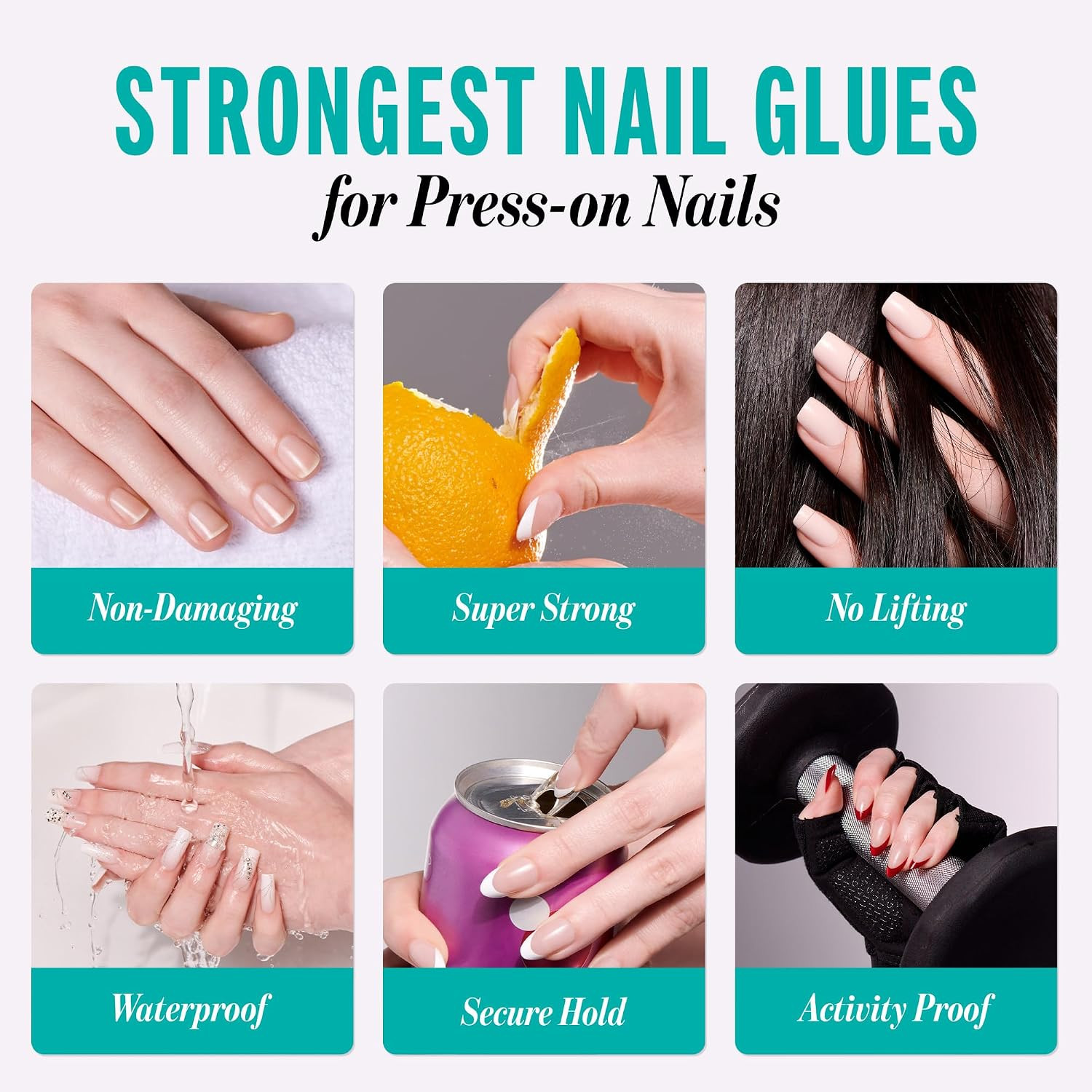Powerflex Maximum Speed Nail Glue – Fast Drying Adhesive for Glue-On Nails & Rep