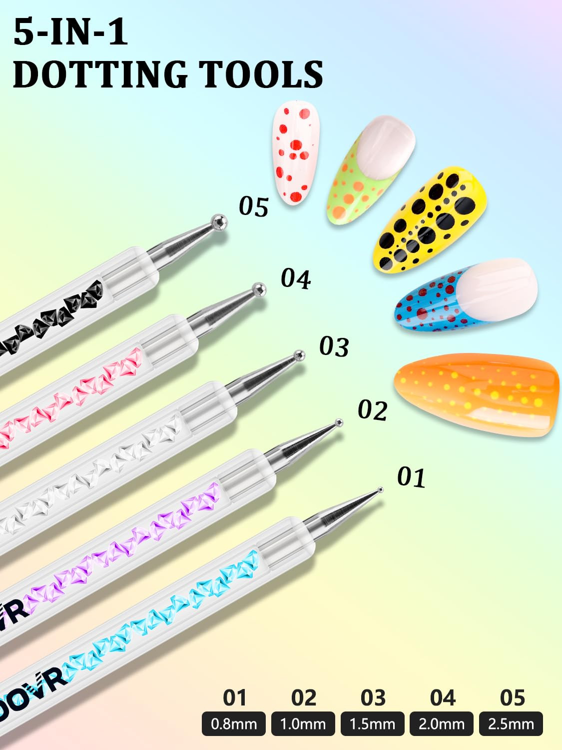 Nail Art Tools Set, Nail Stand for Press on Holder for Painting Nails, Nail Art