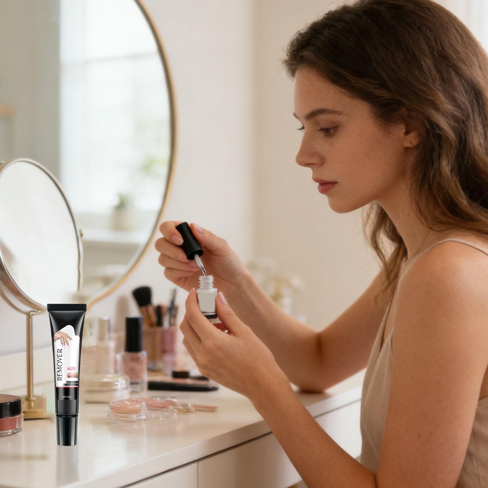 Curvlife Newly Upgraded Quick Drying 10G Semi Solid Nail Glue With 10g Remover