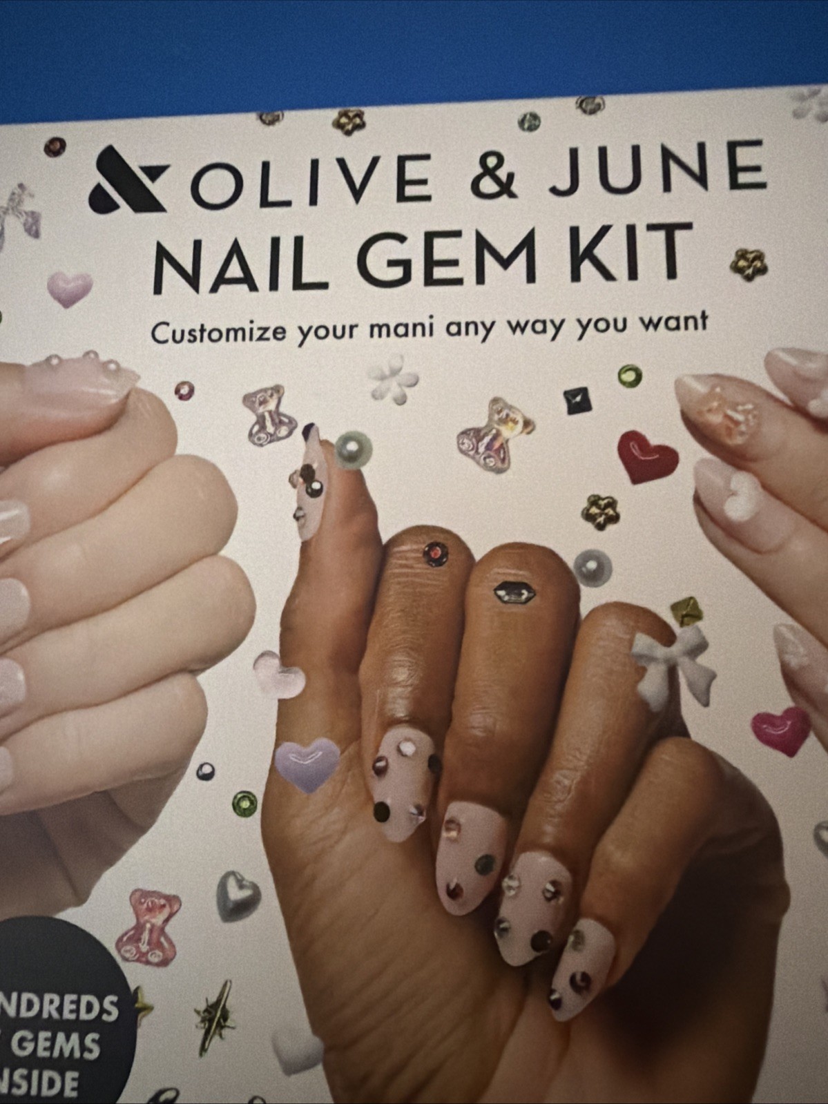 Olive & June Mini Mani Nail Art Gem Kit Gift Set 259 Gems