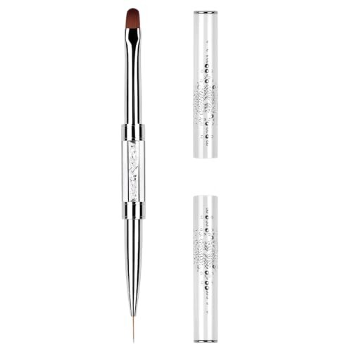 Starfa 1Pcs Builder Gel Brush Dual Ended Nail Art Brush for Polygel | Dual