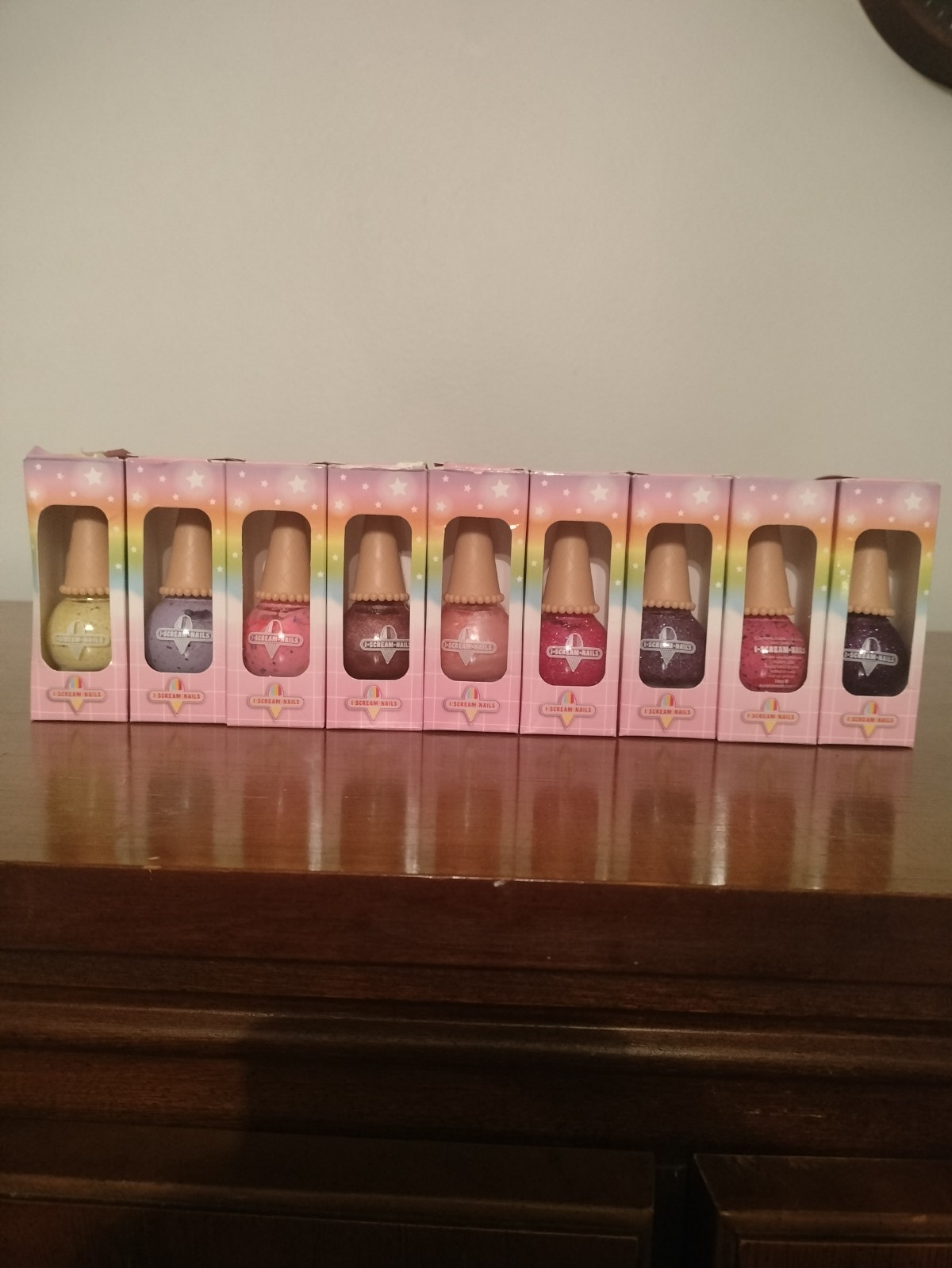 I Scream Nails 9-Piece Glittery & Shiny Mixed Set