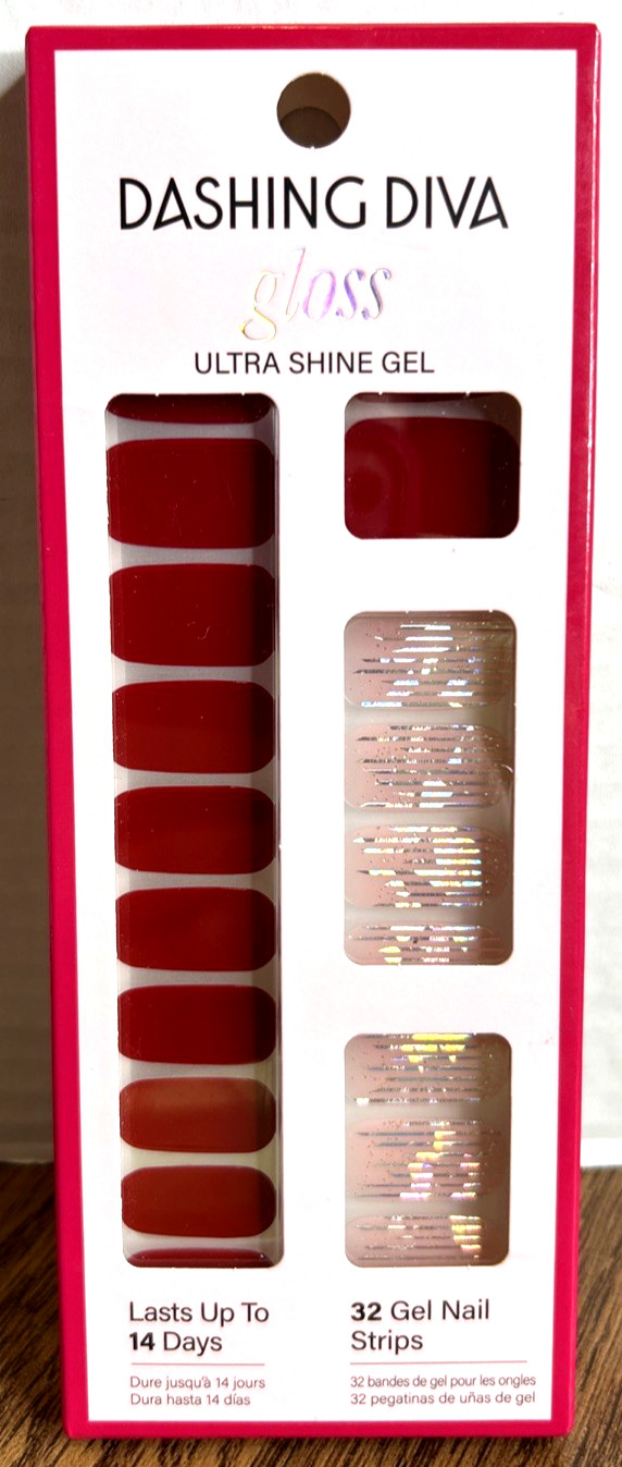Dashing Diva GLOSS Ultra Shine Gel Nail Strips, Dance Floor, 32 Count