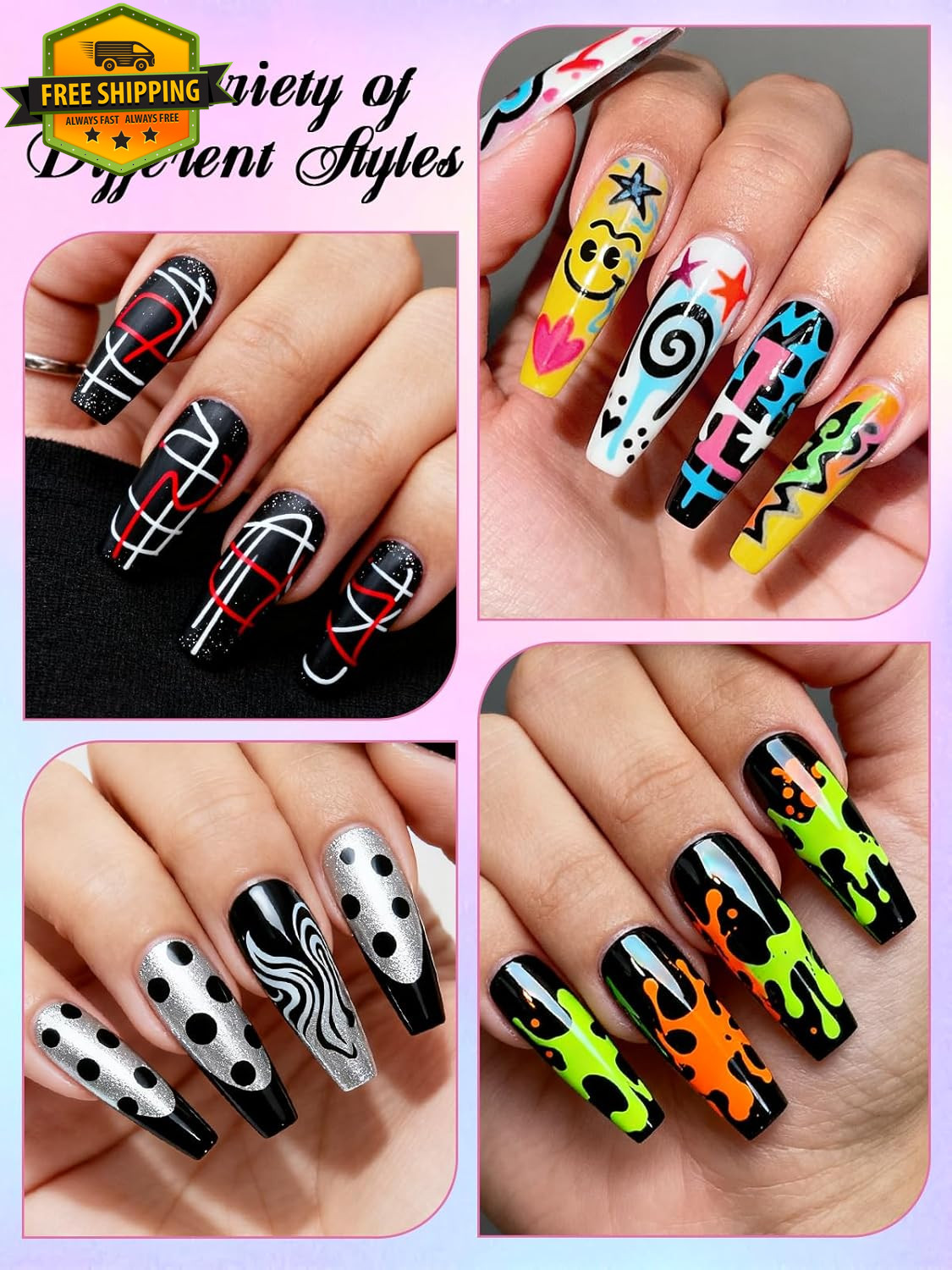 12 Color Nail Art Marker Pens Set Drawing Liner Dotting Tools For DIY Manicure