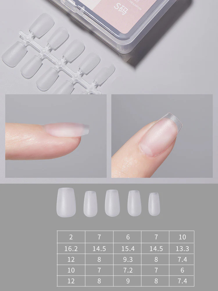 Short Round Wearable Nail Tips