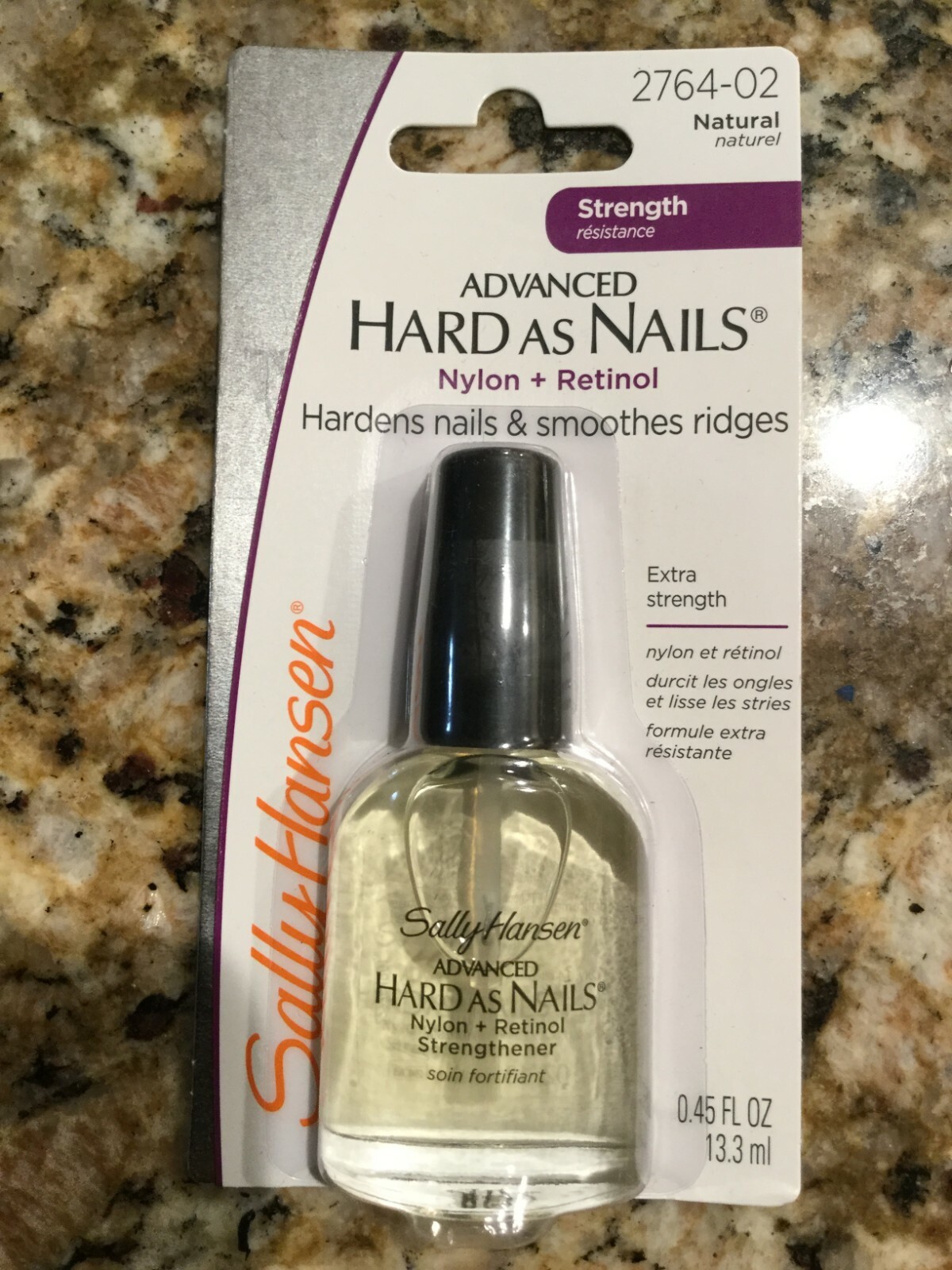 Sally Hansen Advanced Hard As Nails Nail Enamel With Nylon – Natural – 0.45 oz
