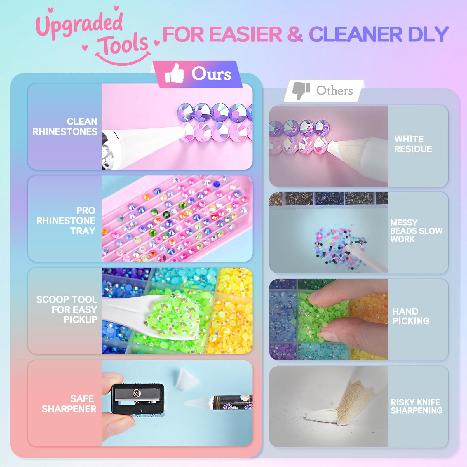 46000Pcs Resin Jelly Rhinestones for Bedazzling, 40 Colors 3mm Flatback Rhine…