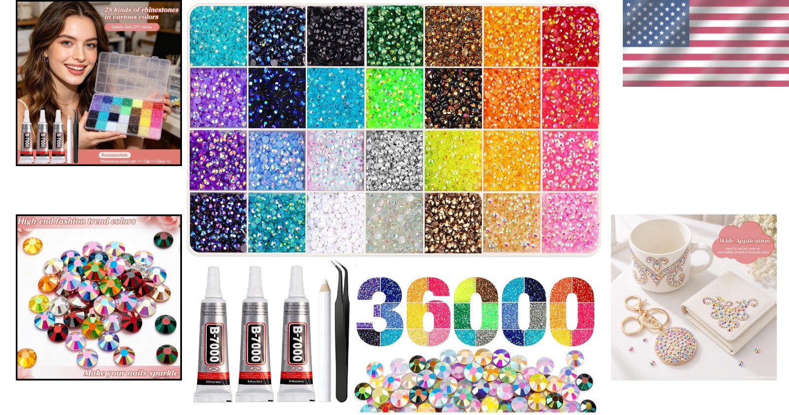 Multicolor Jelly AB Rhinestones 3mm – Perfect for Crafts & Nail Embellishment