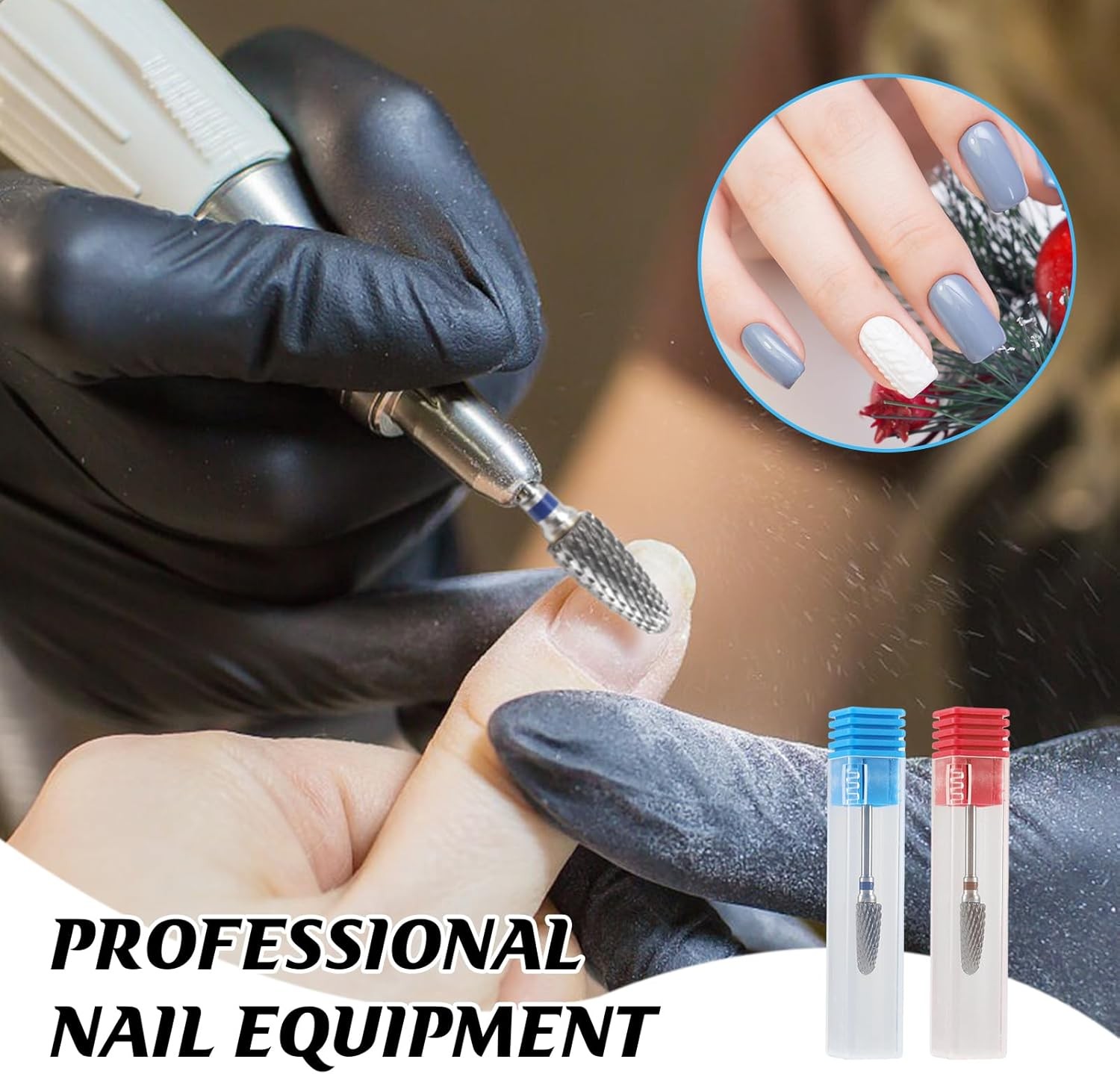 3/ 1 Profal Carbide Nail Drill Bits Sets, Tungsten Safety Drill Bits