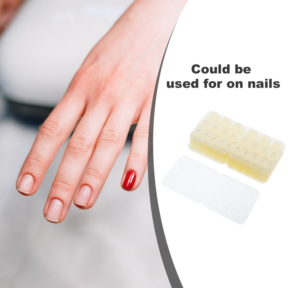 50 Sheets Adhesive Tabs for Press on Nails Double Side Glue Sticker