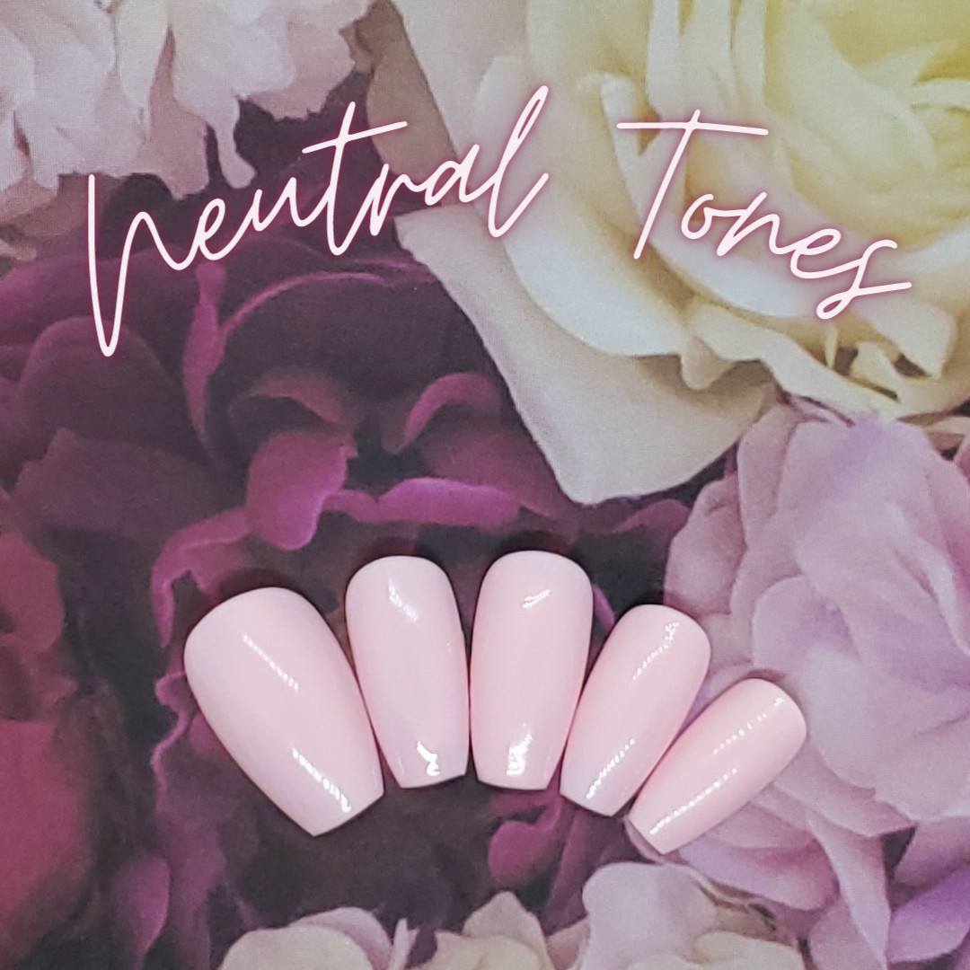 #03 Light Pink Press On Nails | Handmade | Hard Gel Glue On Nails