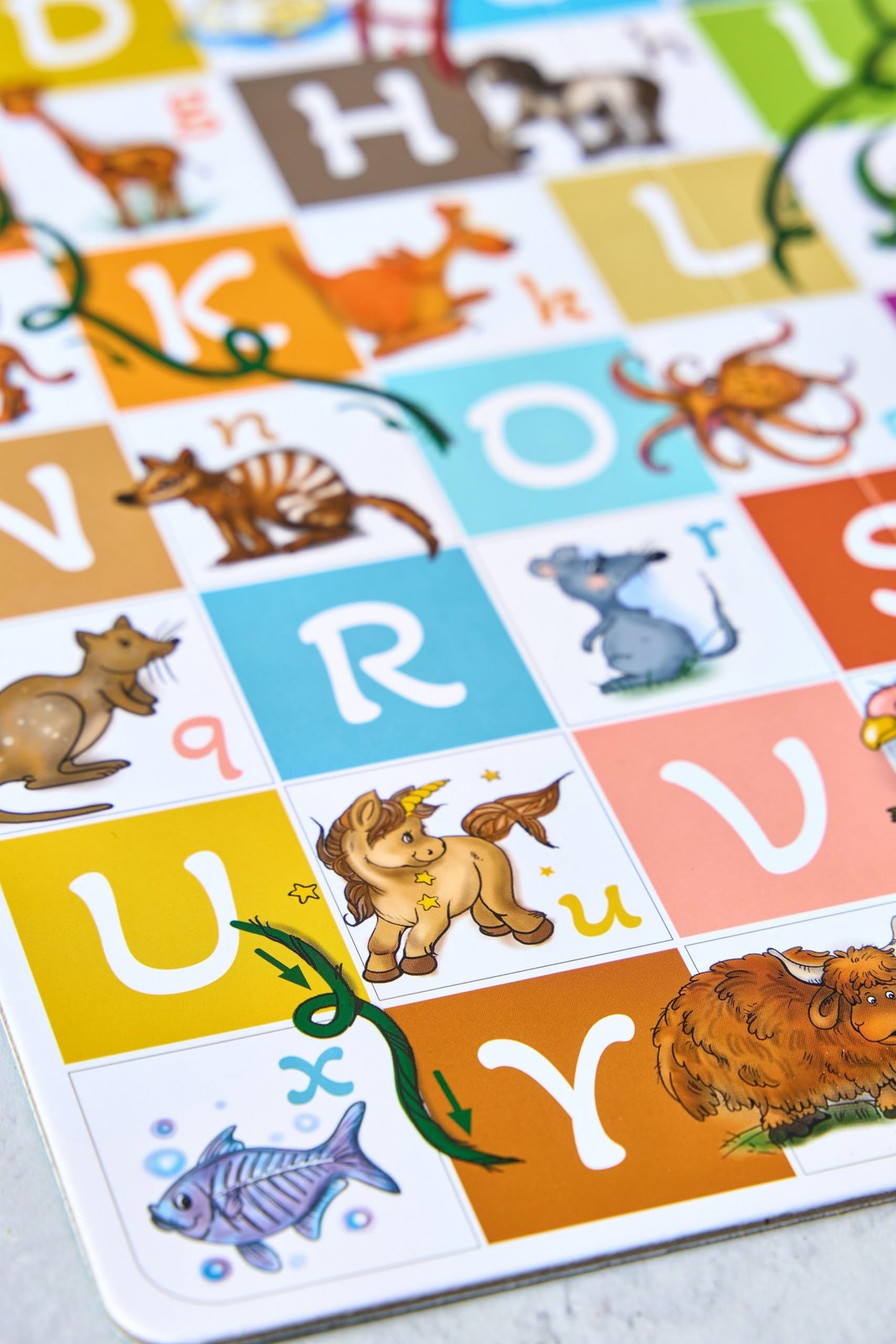 ABC Zoo Chutes and Ladders Board Game, Language 12.2 x 14.6 inches