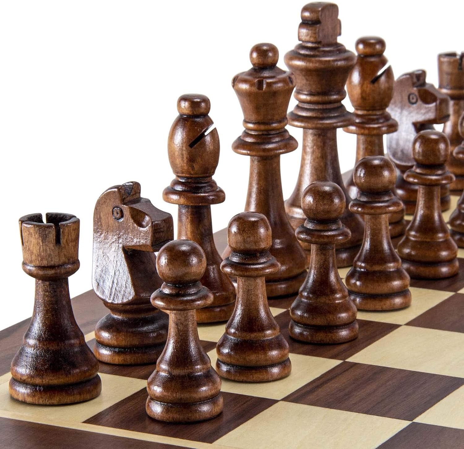AMEROUS Wooden Chess Pieces Only, Tournament Staunton Wood Chessmen with 3.5…
