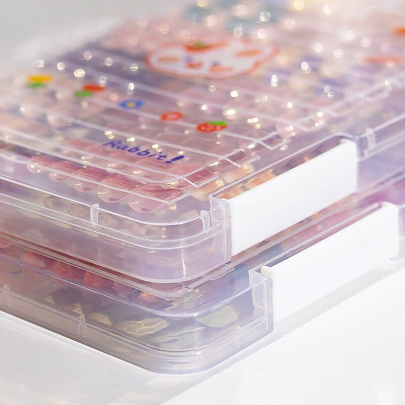 Nail Art Storage Box Nail Wear Dustproof Storage Book Display Color Card Tool