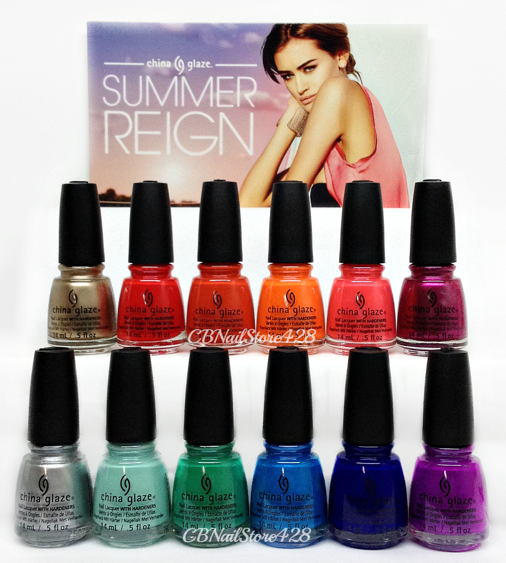 China Glaze Nail Lacquer -SUMMER REIGN Collection 2017 – Choose Any Color