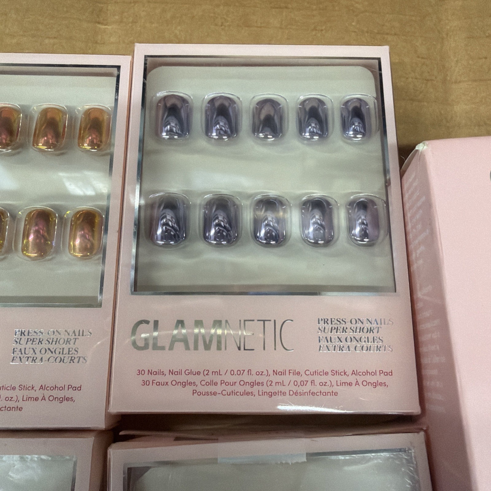Glamnetic Super Short Press On Nail Set Of 6 Glue/Remover
