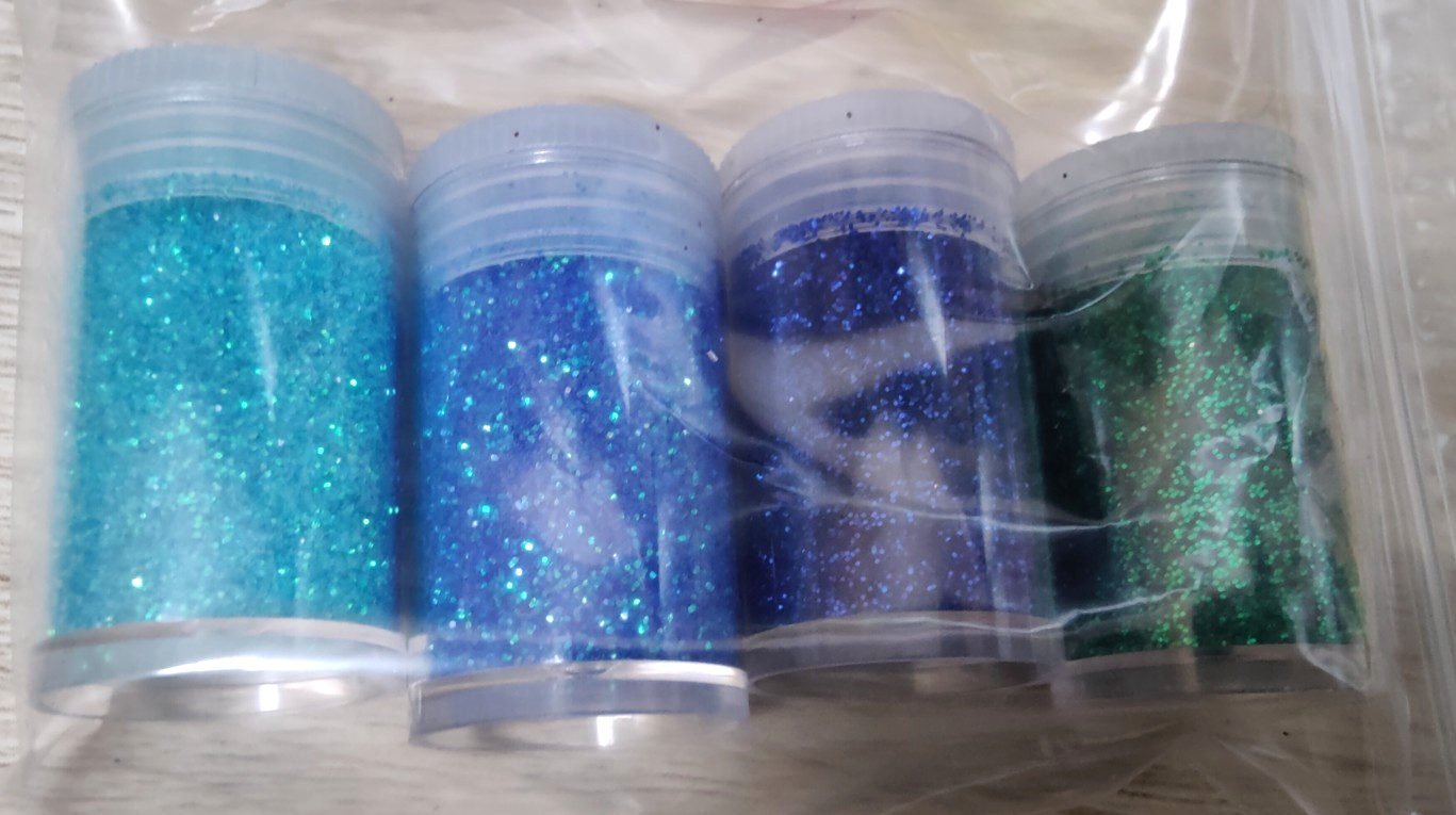 Fine Glitter Set 8 Jars 8g Each Assorted Colors Arts Crafts Nail Art