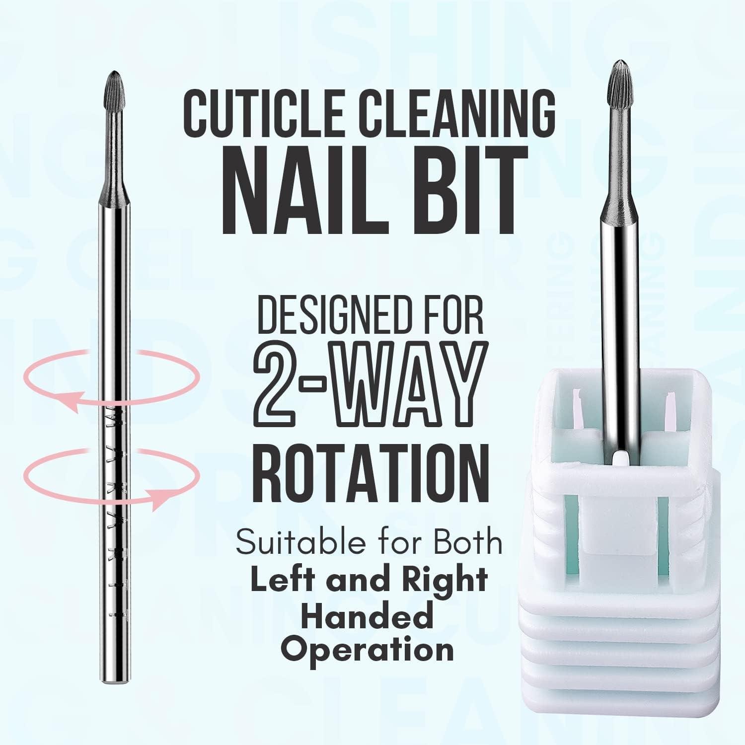 Nail Drill Bits:3/ Safety Tungsten Carbide Cuticle Remover Drill