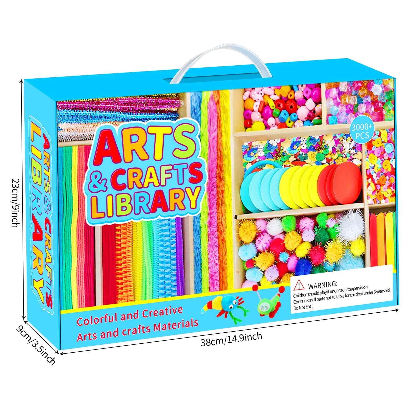 Itopstar Crafts for Kids -3000pcs+ Art Supplies Kids Art Supplies Great for S…