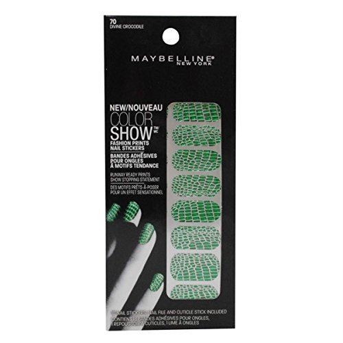 Maybelline Ltd Ed Color Show Fashion Print Nail Stickers 70 Divine Crocodile